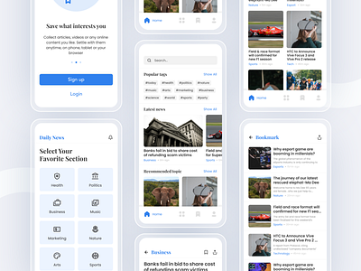 News App Mobile Concept