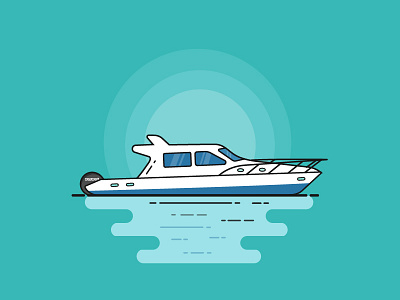 Speed Boat boat bussiness design icon illustration interface sea ship speed ui ux