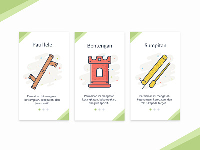 Traditional Games of Indonesia design dribbble game icondesign iconography illustration indonesia kitaan minimalist traditional ui uidesign ux vector