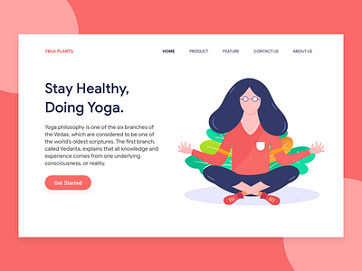 Landing Page - Exploration design header illustration landing page minimalist ui ux website