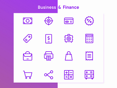 Business & FInance Icon business finance icon icon app icon design icon pack icon set iconography mobile shop website