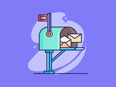 Mail Box Illustration design email icon icondesign iconography illustration kitaan mail mailbox minimalist style vector