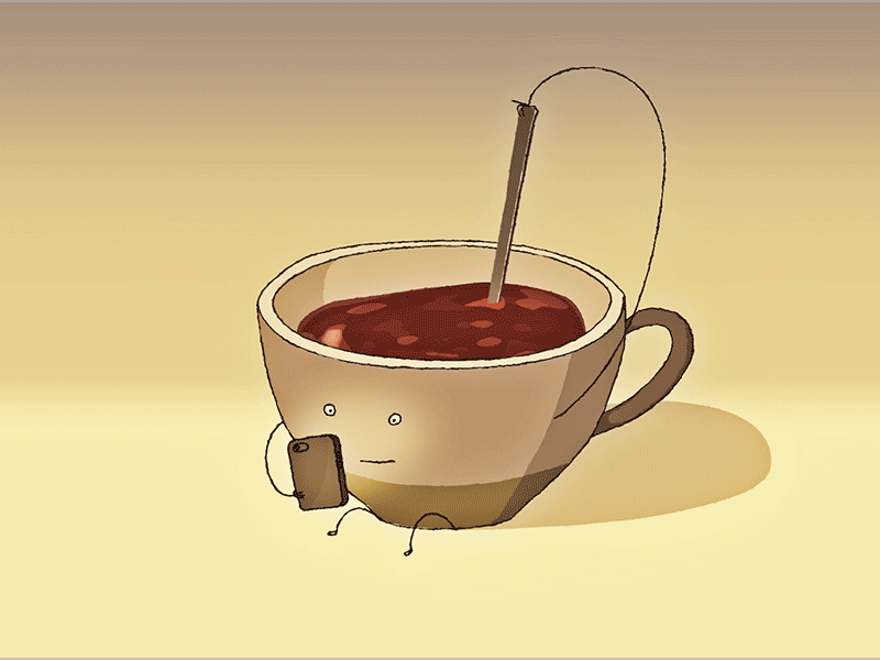 Social Cup of Coffee 12framesaday 2d 2danimation animation2d framebyframe handdrawn