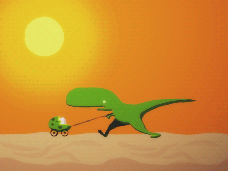 12framesaday DinoDaddyDay 12framesaday 2d 2danimation animation animation2d characteranimation framebyframe