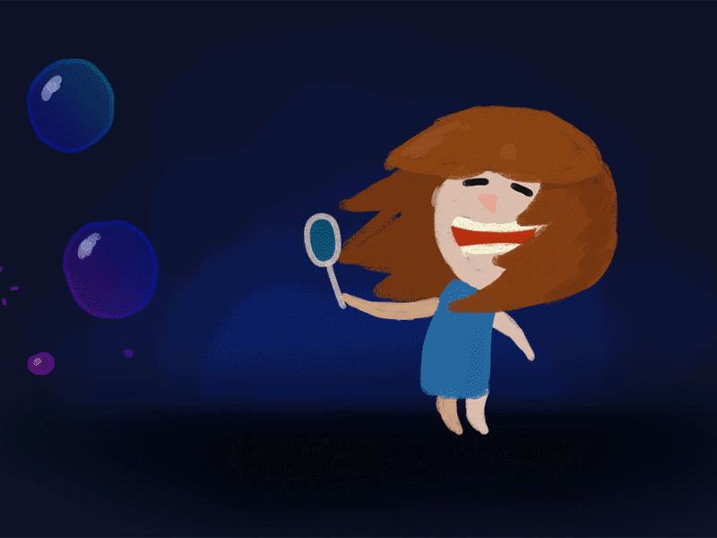 12framesaday Bubble Girl 12framesaday 2d 2danimation animation animation2d characteranimation framebyframe handdrawn