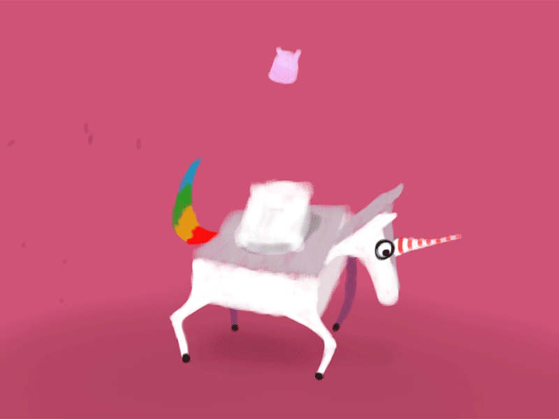 12framesaday Unicorn 12framesaday 2d 2danimation animation animation2d characteranimation framebyframe handdrawn