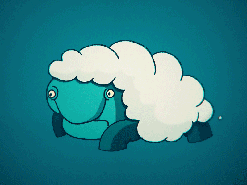 12framesaday Turtle Cloud 12framesaday 2d 2danimation animation animation2d characteranimation framebyframe handdrawn