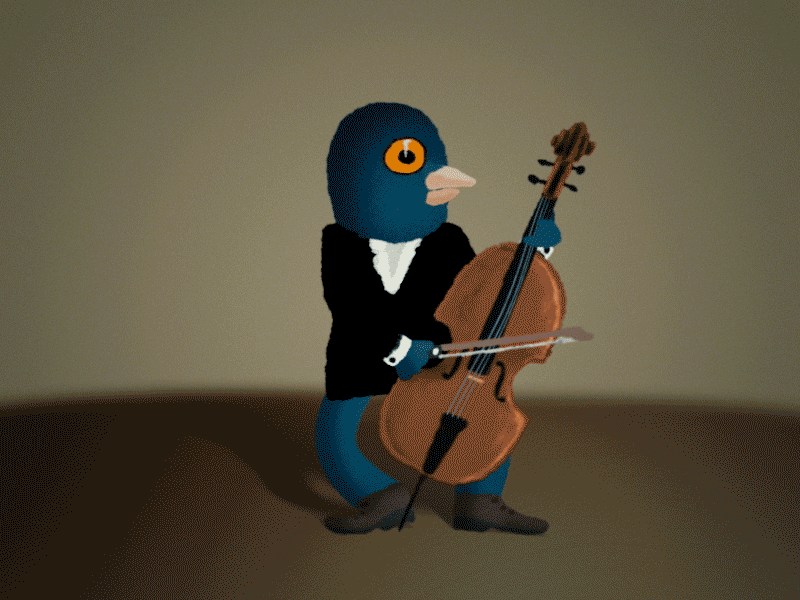 12framesaday Dove Cellist