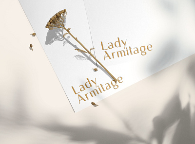 Lady Armitage beauty branding clean design female feminine logo minimal natural skincare