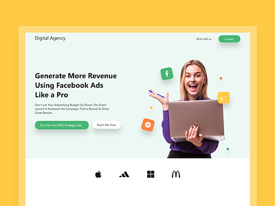 Landing Page UI - Digital Agency