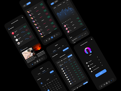 Fintech app UI UX Design app ui app ui design branding clean dark graphic design interaction design mobile app modern typography ui ui ux ui ux design ui design ux design