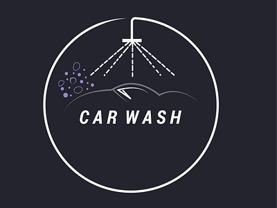 LOGO for a carwash. branding icon illustration logo