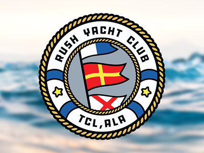 RYC alabama badge boating burgee flag maritime nautical nautical flag pirate sailing tuscaloosa