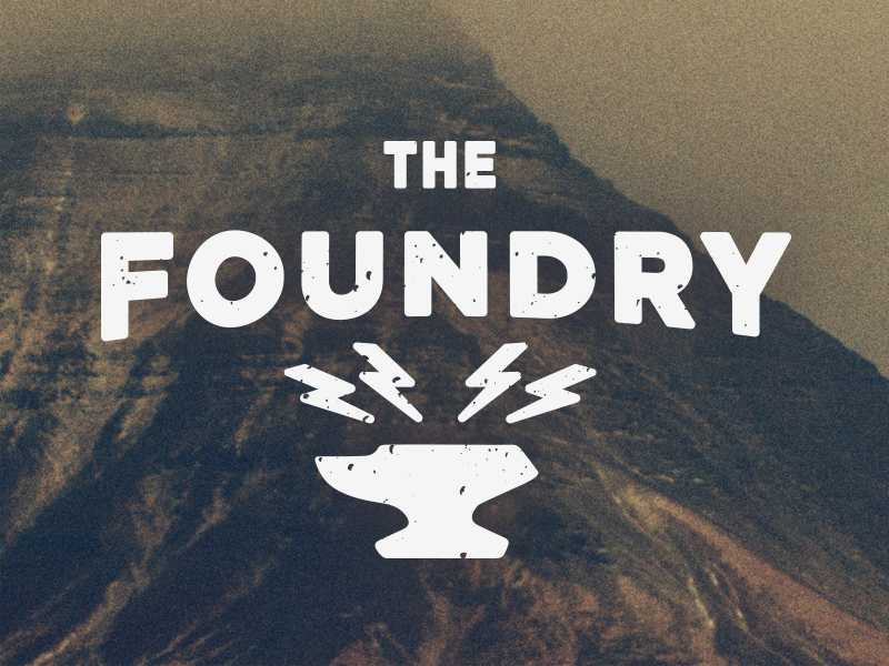 Foundry Anvil dirty distressed grunge lightening bolt bolts foundry haze mountain anvil texture church