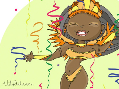 Samba carnaval carnival drawing illustration illustrator samba vector