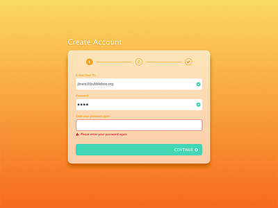 Create Account Page