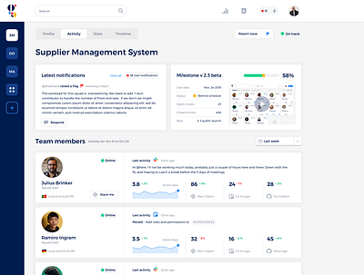 Gsquad Client Dashboard dashboad dashboard design ui ux web