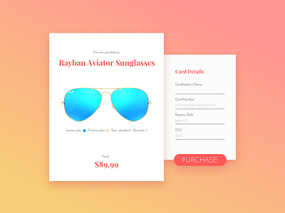 Credit Card Checkout Daily UI #2 checkout credit card daily ui purchase sketch ui ux