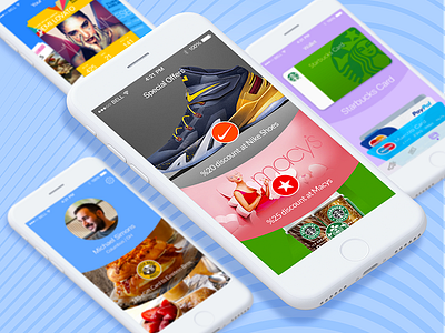 Mobile Wallet iOS App app design interface ios mobile profile ui ux wallet