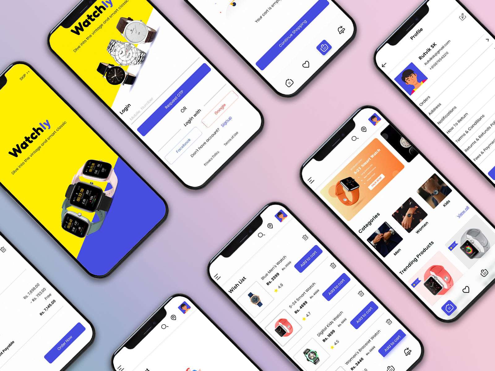 Watch Collection App Watchly by Pritesh Kanteliya on Dribbble