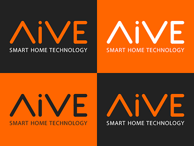 Aive Logo adobe illustrator cc art home automation logo logo design branding office automation smart home app typography vector wordmark logo