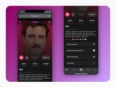 Movie Streaming Service UI