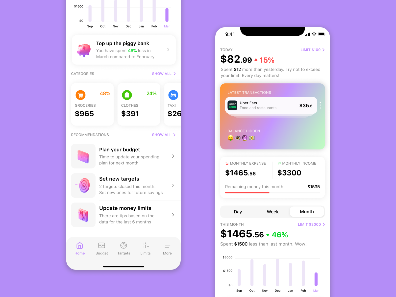 Finance Tracker App by ツ on Dribbble