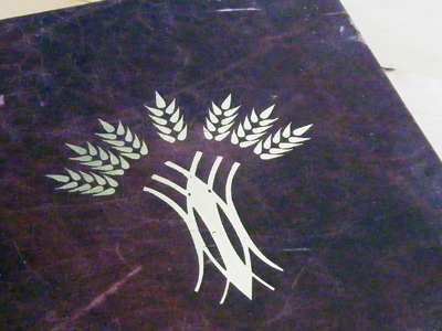 Commemorative Book Design book book design embossed leather logo