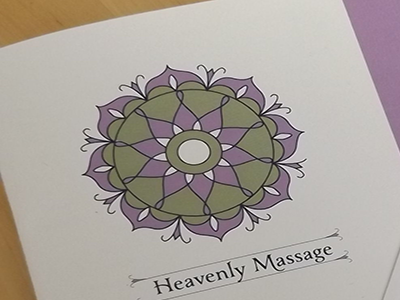 Heavenly Massage Brochure brochure logo