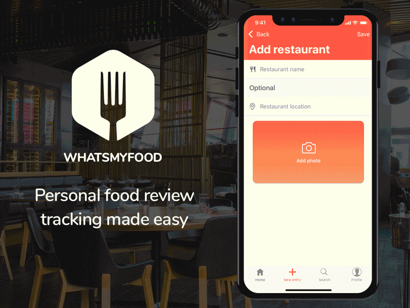 WhatsMyFood food ios app design memo restaurant