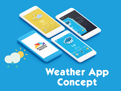 Weather App Concept app hava durumu ios mobil mobile ui design uı weather app