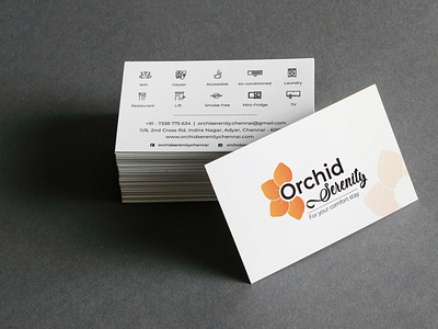 Orchid Business Card branding business card design business cards design logo design vector