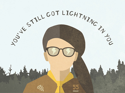 Moonrise Kingdom Graphic design digital art digital illustration explore flat illustration moonrise kingdom movie typography wes anderson wilderness