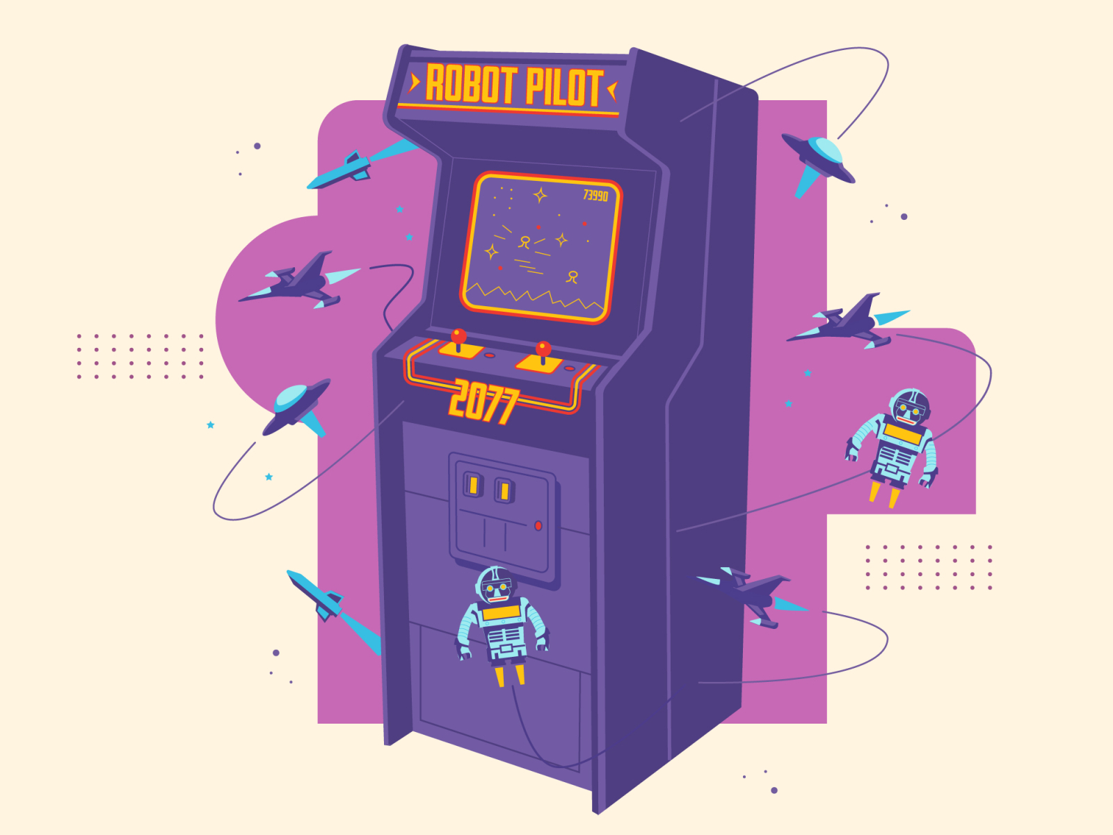 Robot Pilot (Arcade) by Richard Mullins on Dribbble