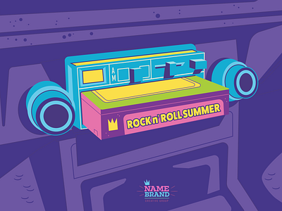 Have A Rock n' Roll Summer! 1970s 8 track car radio vintage tech