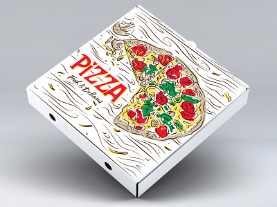 Pizza Box Concept (Generic) package design pizza pizza box