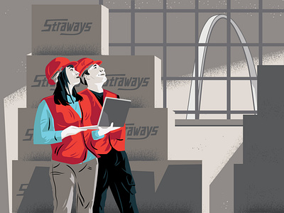 Straways Workers Brand Graphic