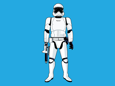 Stormtrooper blue dark side fan art