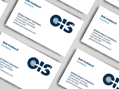 GIS Business Cards branding business card global corporation import logotype mark
