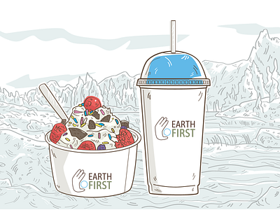 Cold Cups (Yogurt Parfait & Slurpee) Remix earth eco friendly mountain parfait restaraunt slurpee to go