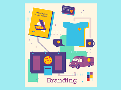 Web Branding Tile branding business card creative agency t shirt
