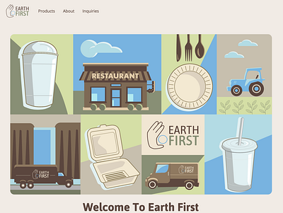 Welcome Page For Earth First biodegradable cold cup earth eco friendly plate recycle restaurant restaurant supply shipping tractor