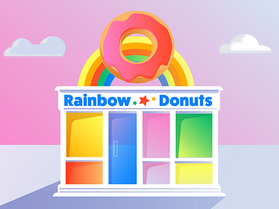 Rainbow Donuts (with Gradients)