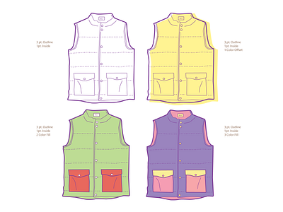 Style Exploration brand design color study fashion app vest