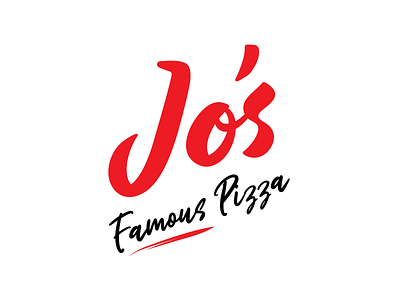 Jo's Famous Pizza brand identity logo logotype restaurant branding