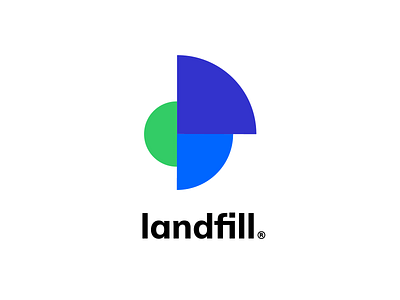 Landfill App Logo app branding design flat icon illustration illustrator landfill logo minimal recycle vector web