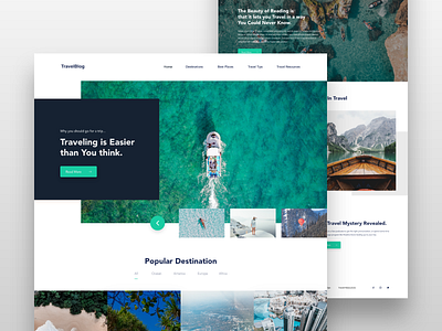 Travel Blog article page blog blog design minimal travel travel agency traveling ui ui ux design ux ux ui design website