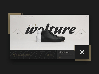 Wolture art design grid komz minimal typography ui ux web webdesign whitespace