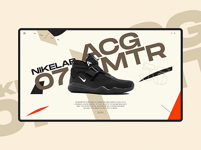 NIKELAB ACG art design graphic grid komz minimal typography ui ux web webdesign whitespace