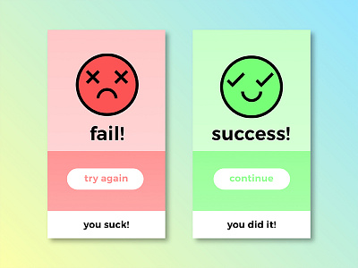 Day 011 : Flash Message (Error/Success) - Daily UI challenge android capetown dailyui error fail flashmessage iphone success ui userfirstagency ux
